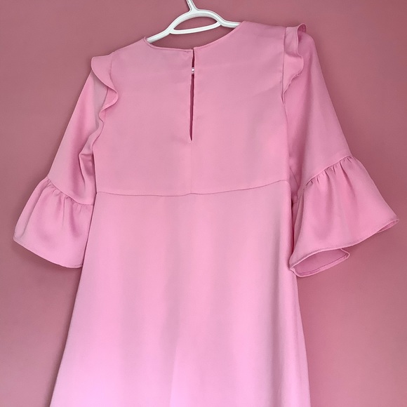 Zara Pink Ruffled Mini Dress - Picture 8 of 8
